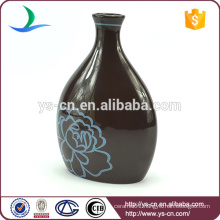 UP to 3% off wholesale Black ceramic vase with blue floral